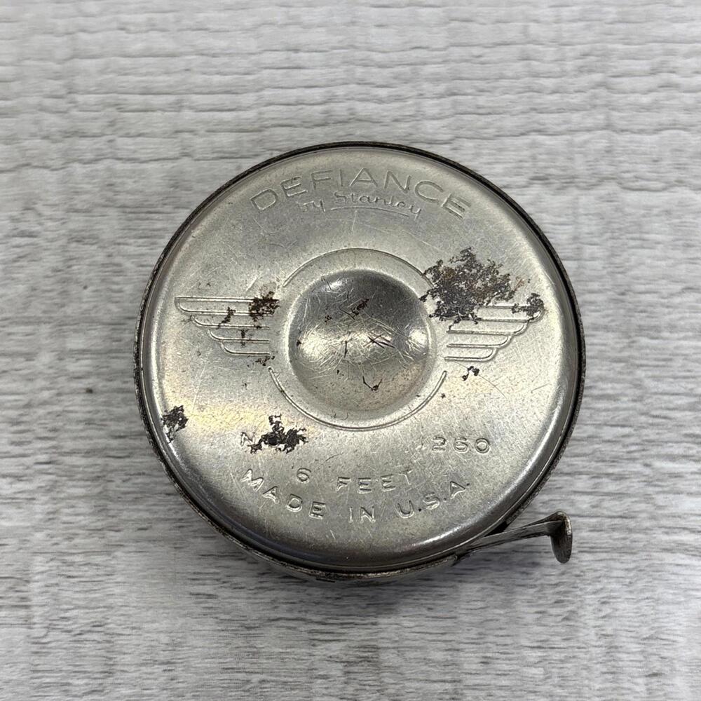 Vintage Stanley Defiance 1260 Automatic Rule 6ft Tape Measure